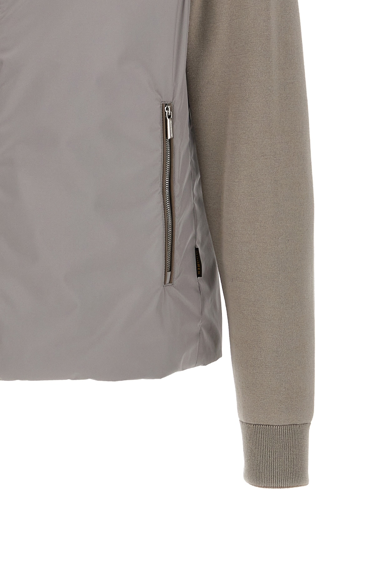 Moorer Dove Grey Polyester Evan Down Jacket In Gray