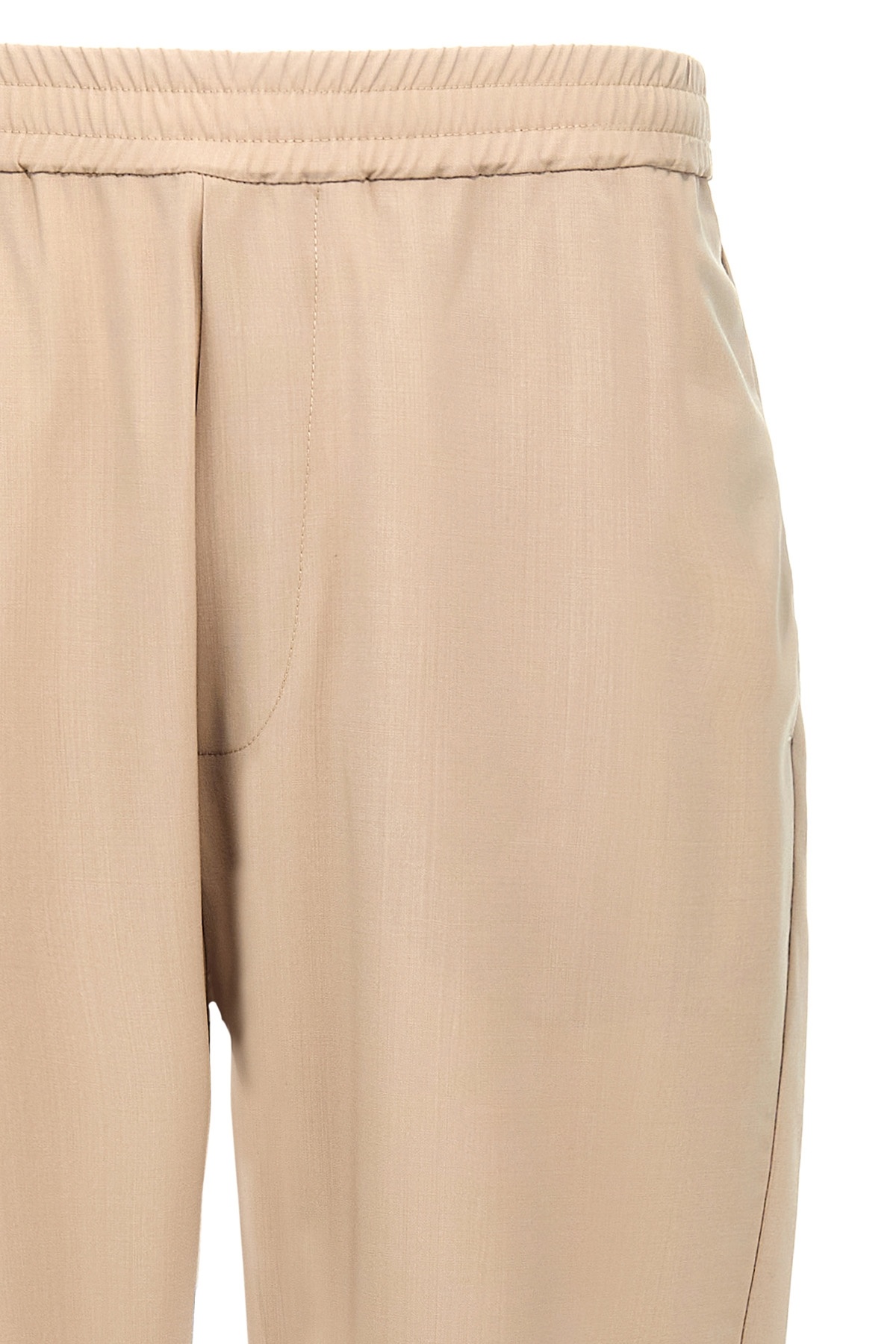 Shop Barena Venezia Virgin-wool Trousers In Nude