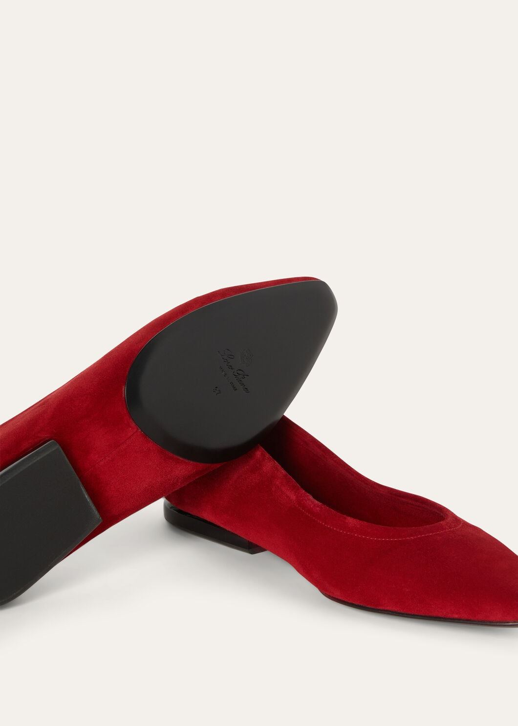Shop Loro Piana Primula Ballet Flats In Red Raspberry