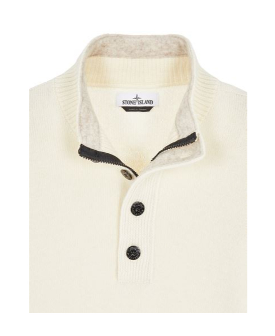 Stone Island Sweatshirt Jacket In White