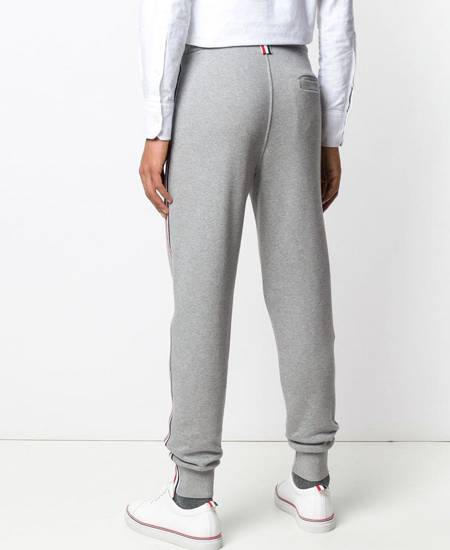 Thom Browne Gray Classic 4-bar Jersey Loopback Sweatpants In Gray