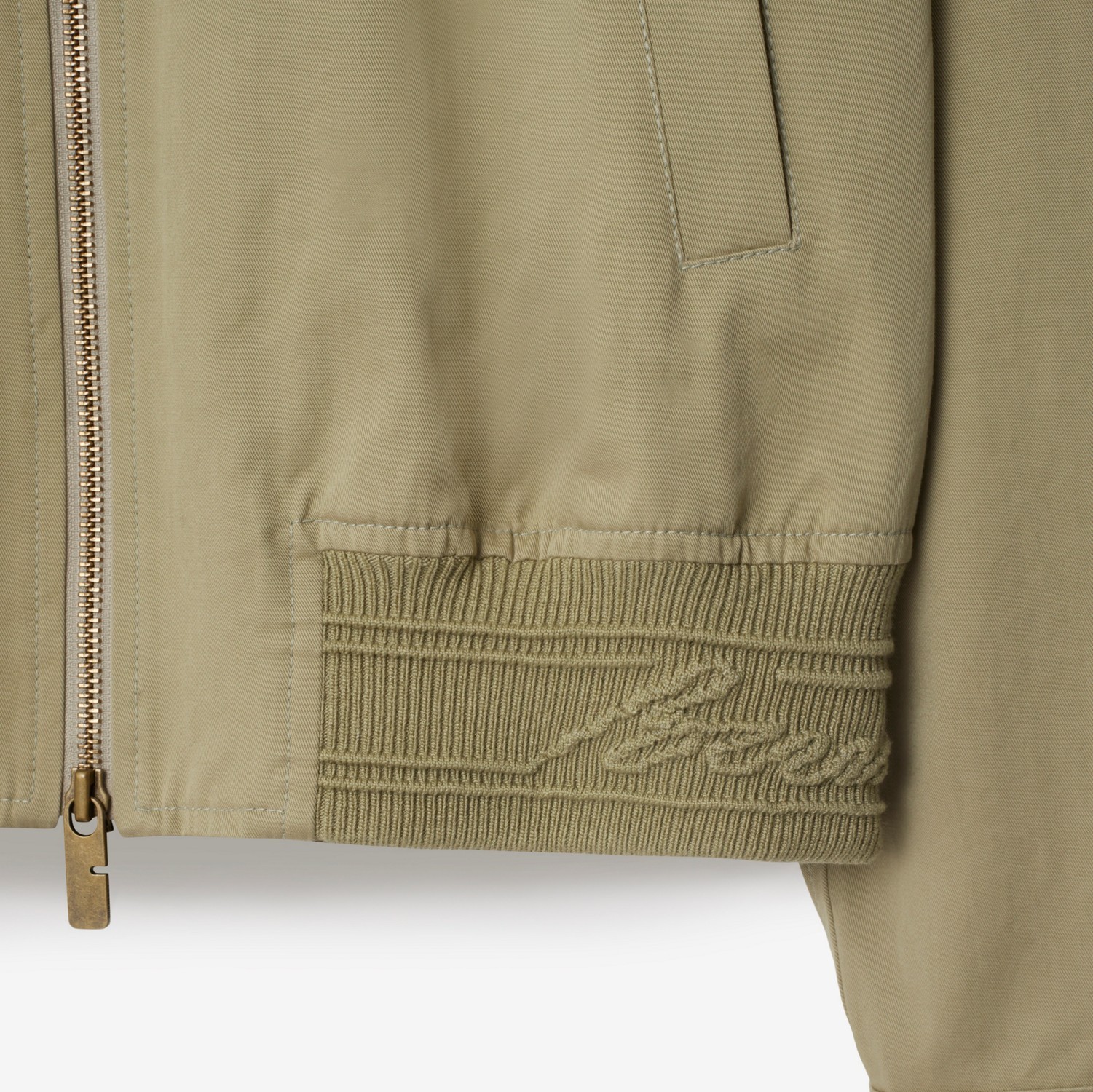 Burberry Cotton Jacket With Collar And Pockets In Neutral