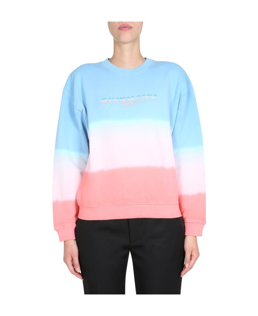 Givenchy Logo Graded Sweater In Blue
