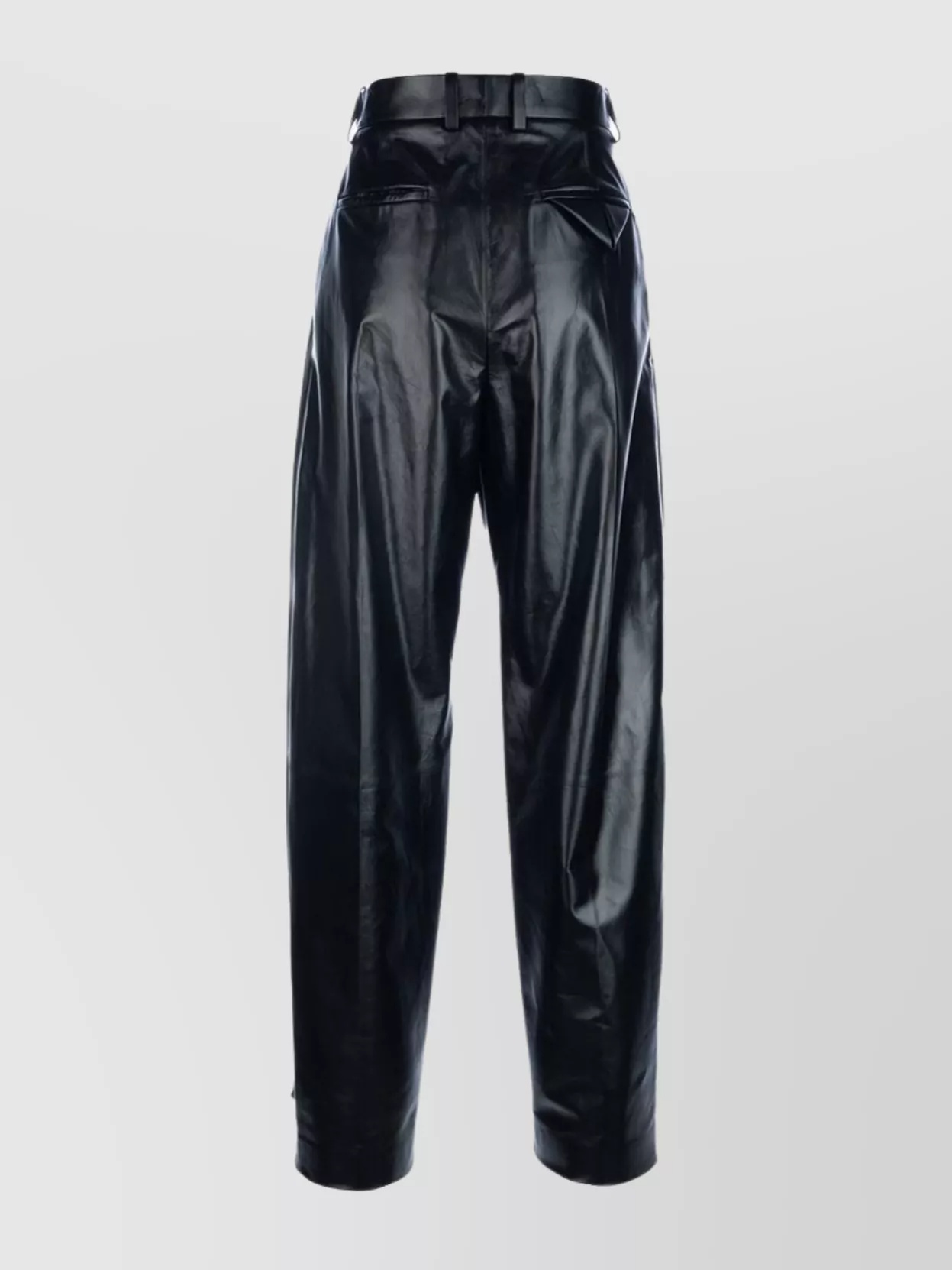 Bottega Veneta Pleated Trousers With Belt Loops And Pockets In Black