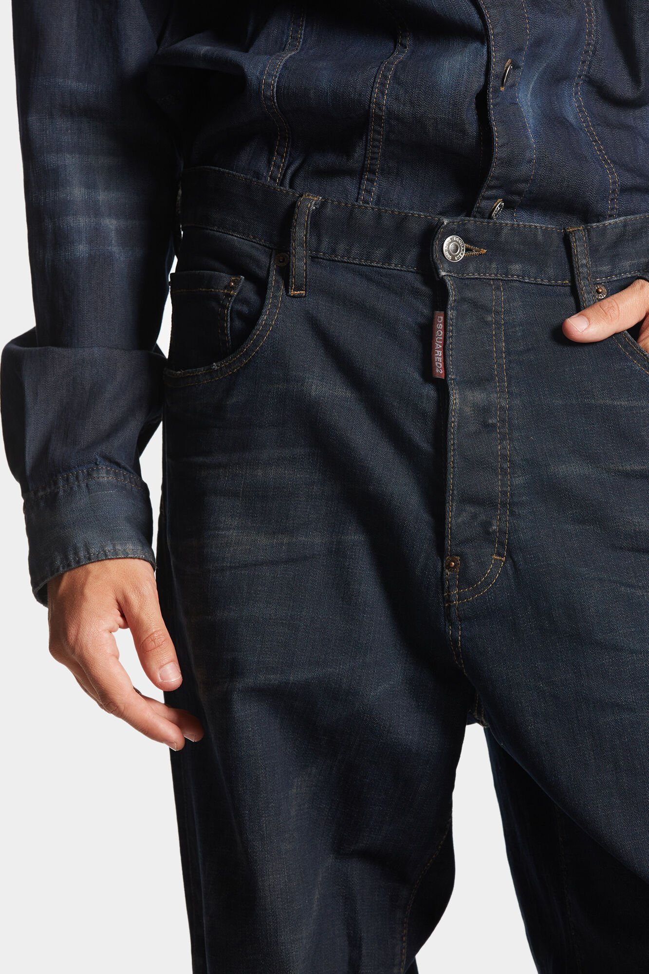Dsquared2 Mid-rise Straight-leg Jeans In Blue