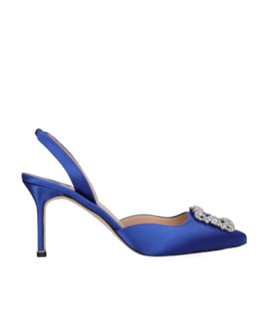 Manolo Blahnik Hangisli Shoes With Exposed Heels