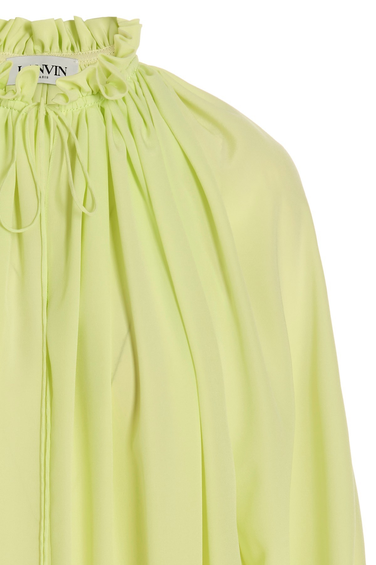 Lanvin Silk Bloshirt Shirt And Blouse Yellow In Yellow
