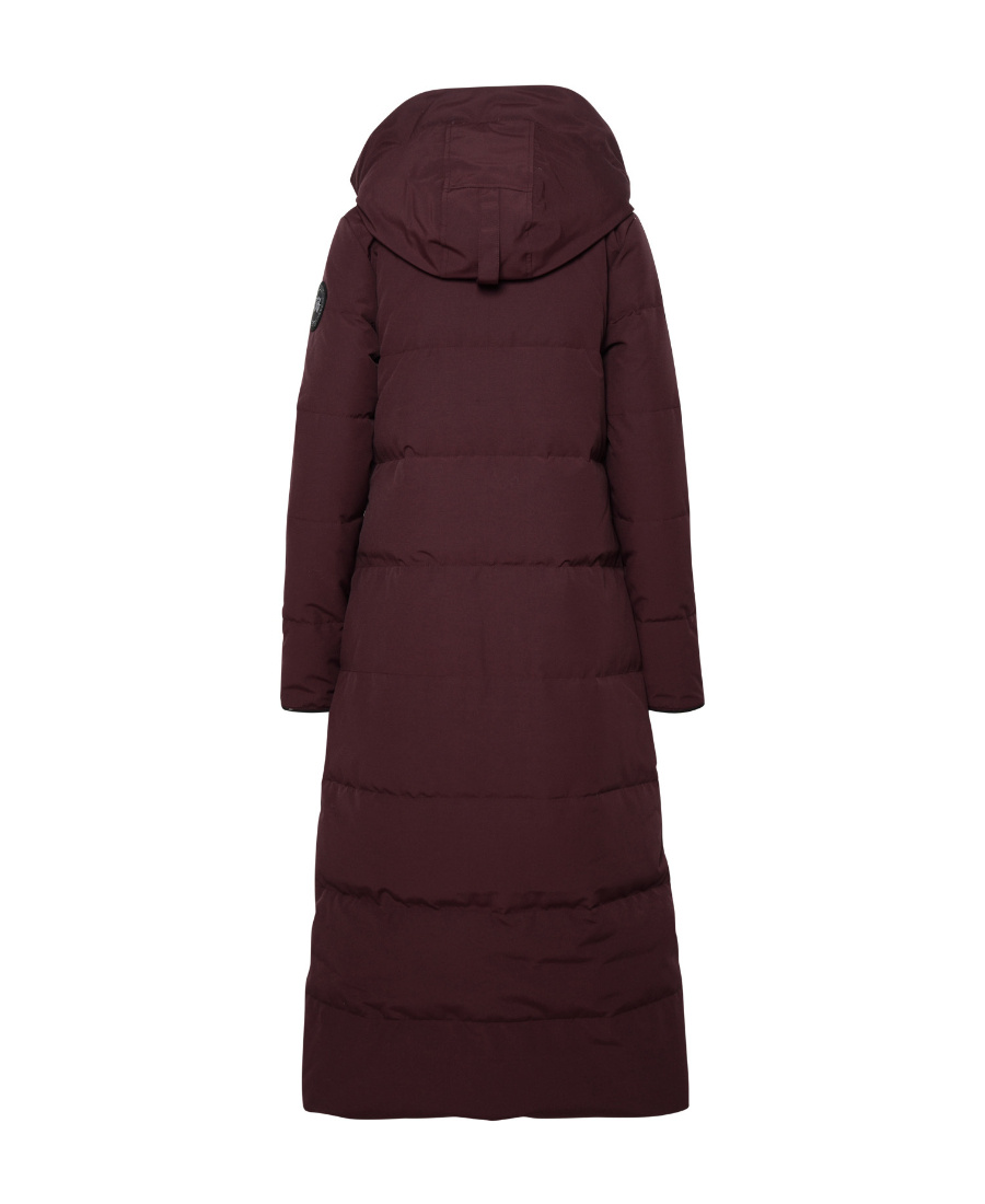 Canada Goose Mystique Padded Maxi Coat In Black
