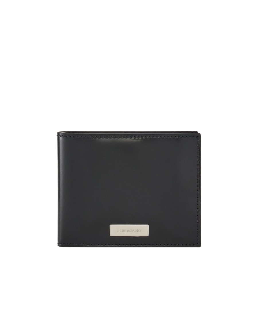 Ferragamo Double-folded Wallet In Black