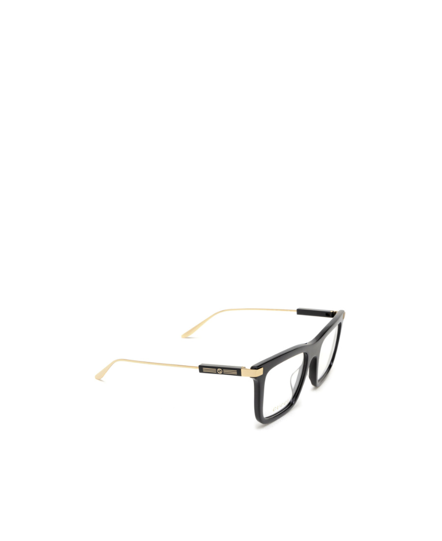 Gucci Rectangular-frame Lens-decal Glasses In Black