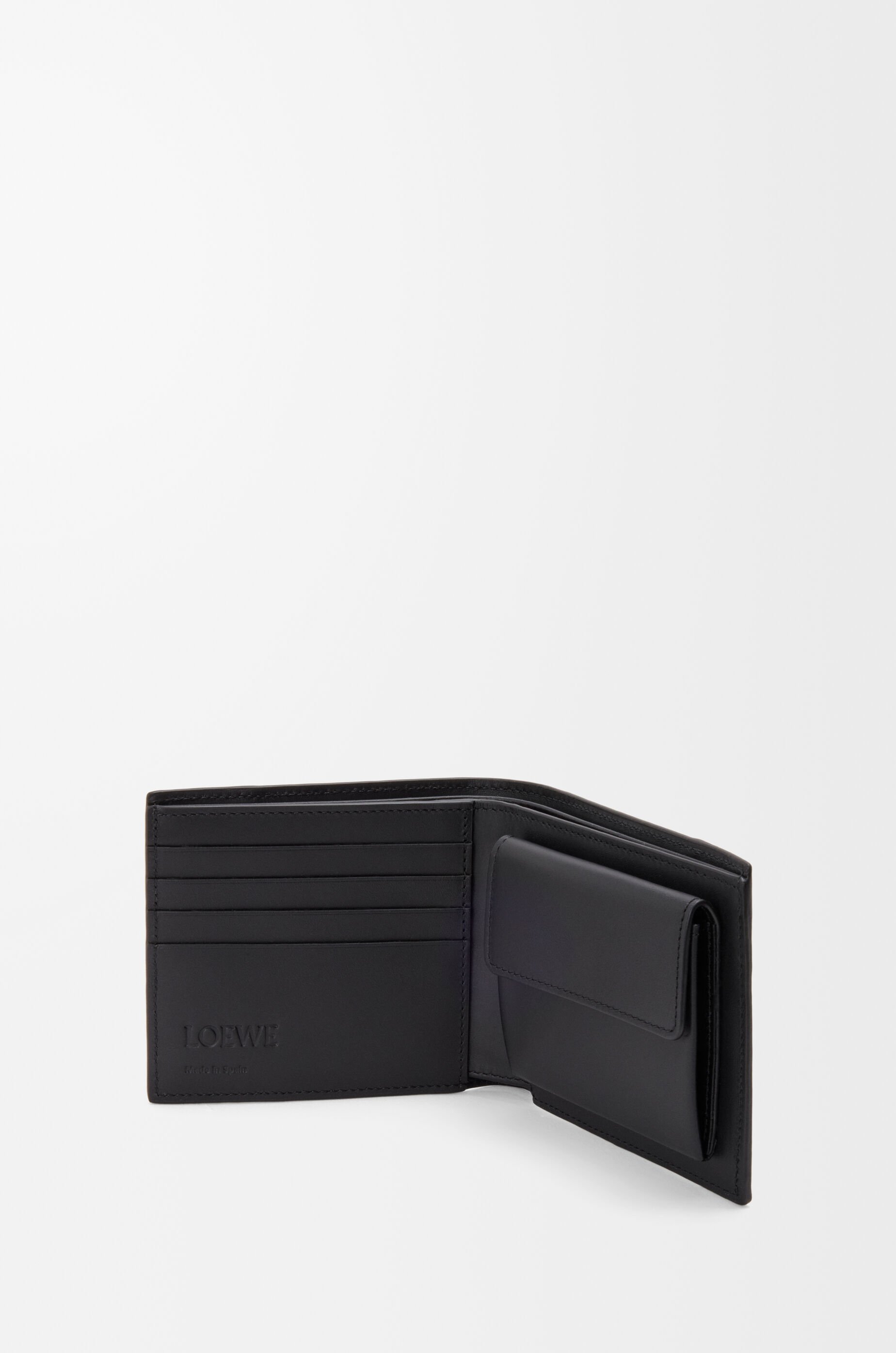 Loewe Puzzle Bifold Coin Wallet In Classic Calfskin In Multi