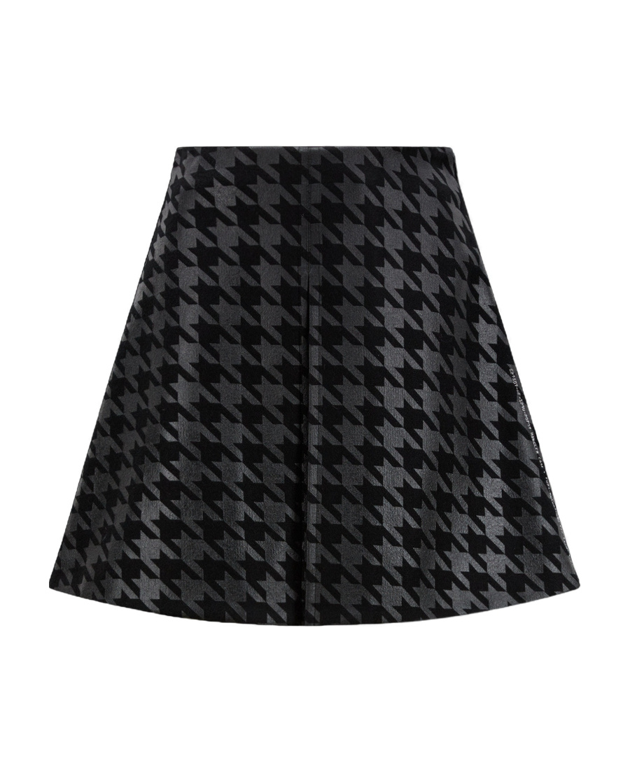 Moncler X Frgmt Houndstooth Pattern Miniskirt In Black
