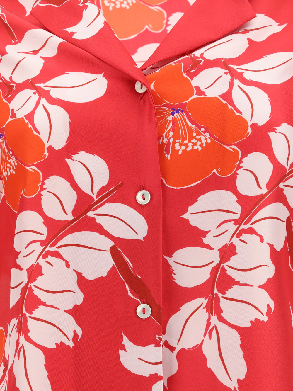 P.A.R.O.S.H FLORAL-PRINT SILK SHIRT 