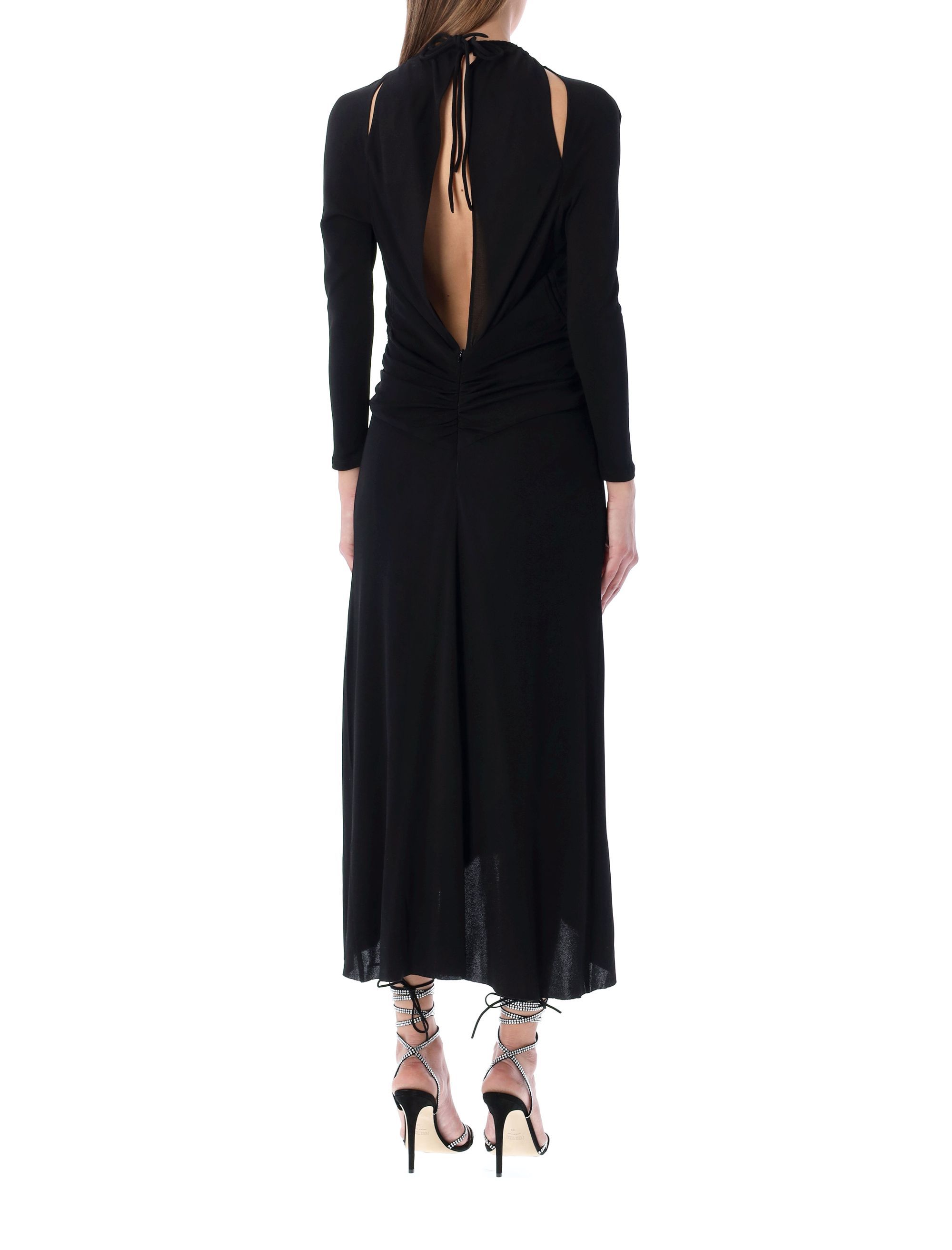 Isabel Marant Jadessi Cutout Stretch-jersey Midi Dress In Black