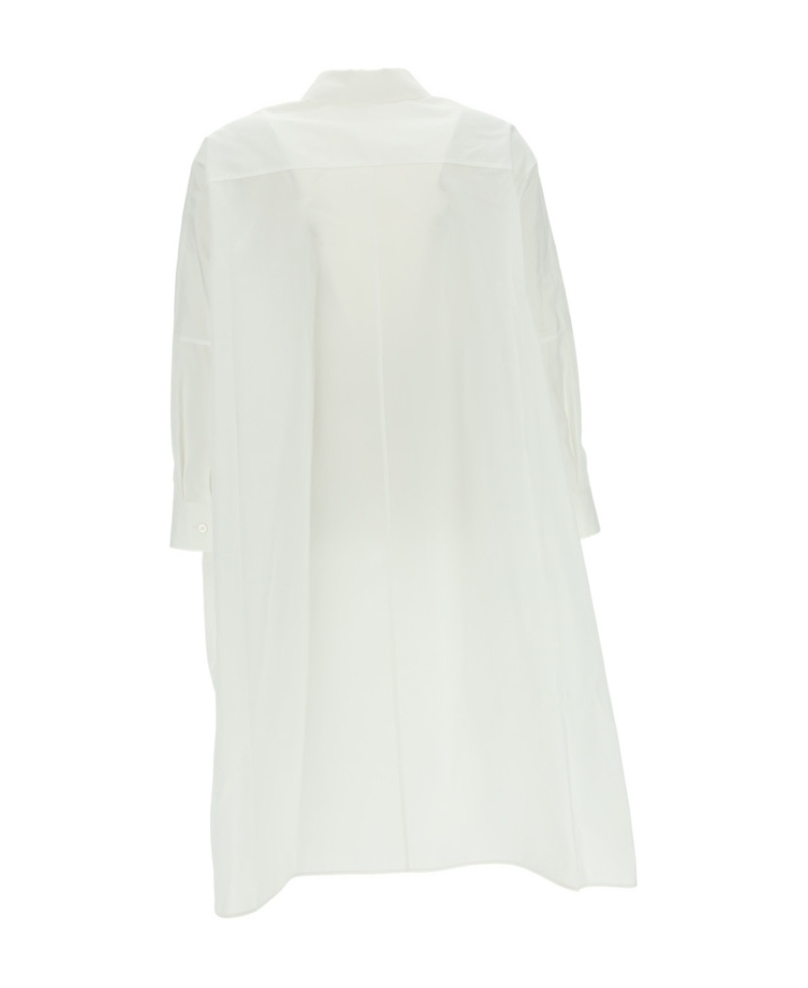 Jil Sander A-line Shirt Dress In White