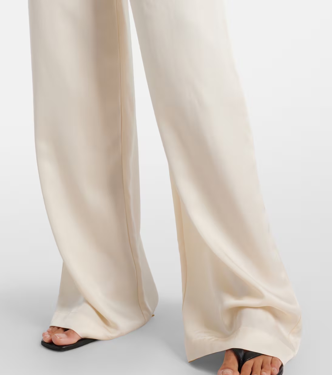 Rohe High-waisted Wide-leg Casual Pants In Neutral