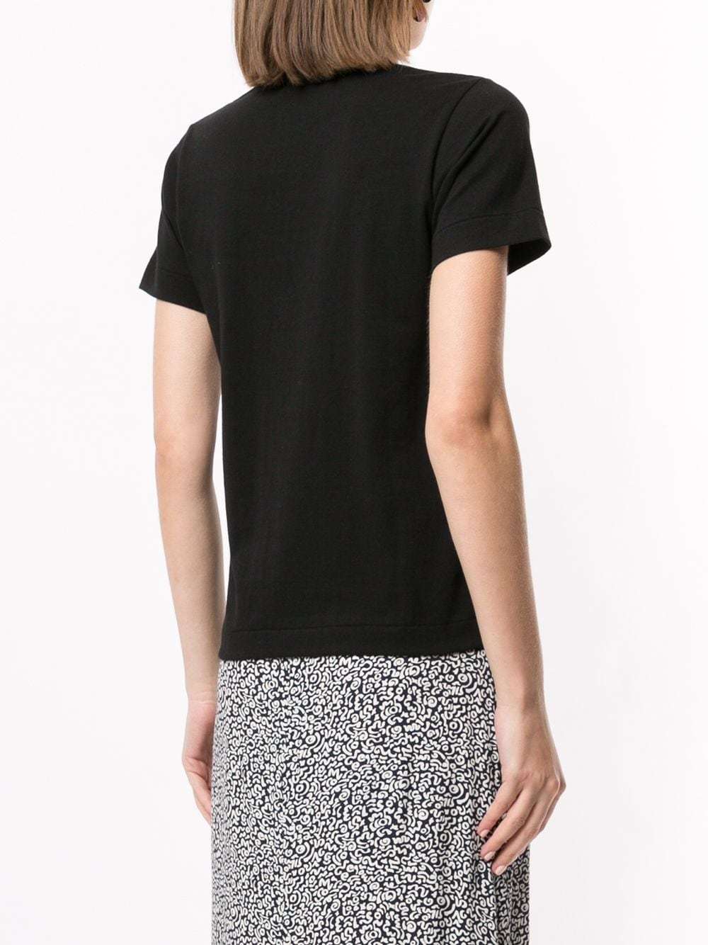 Comme Des Garçons Play Logo-patch T-shirt In Black