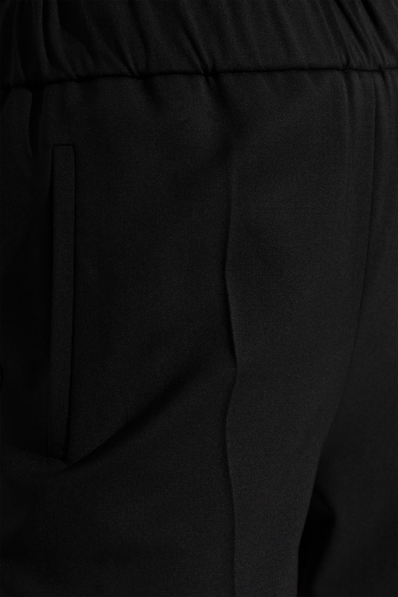 Dolce & Gabbana Twill Flared Trousers In Black