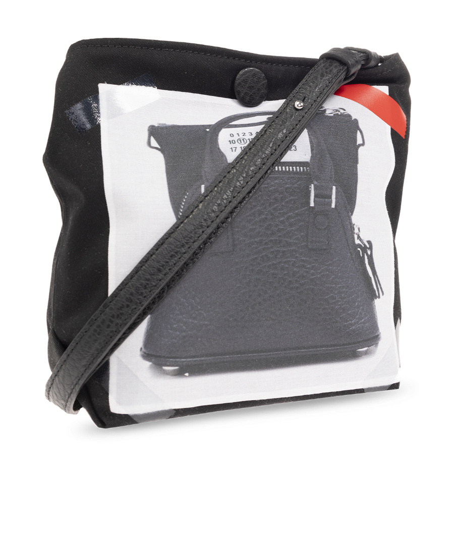 Maison Margiela Trompe L'oeil 5ac Baby Messenger Bag In Black