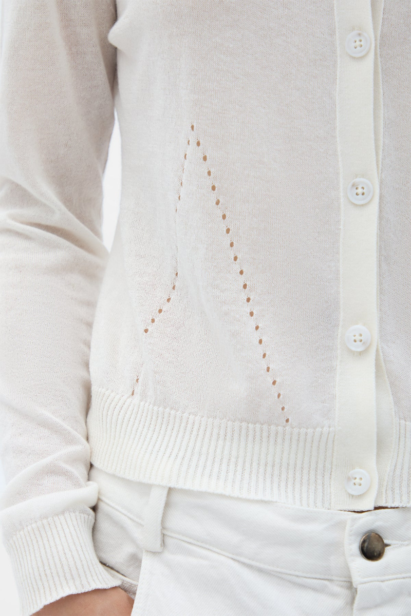 Ann Demeulemeester Bjel Button-up Cardigan In White