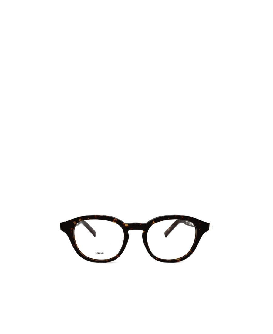 Berluti Round Frame Glasses In Black