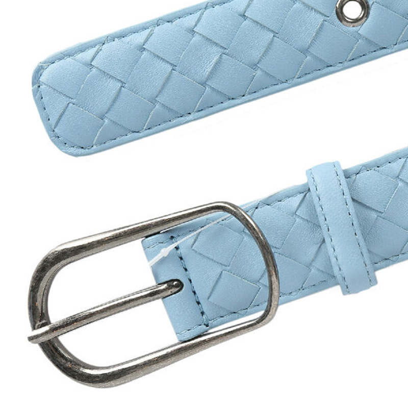 Bottega Veneta Weave A Belt In Blue