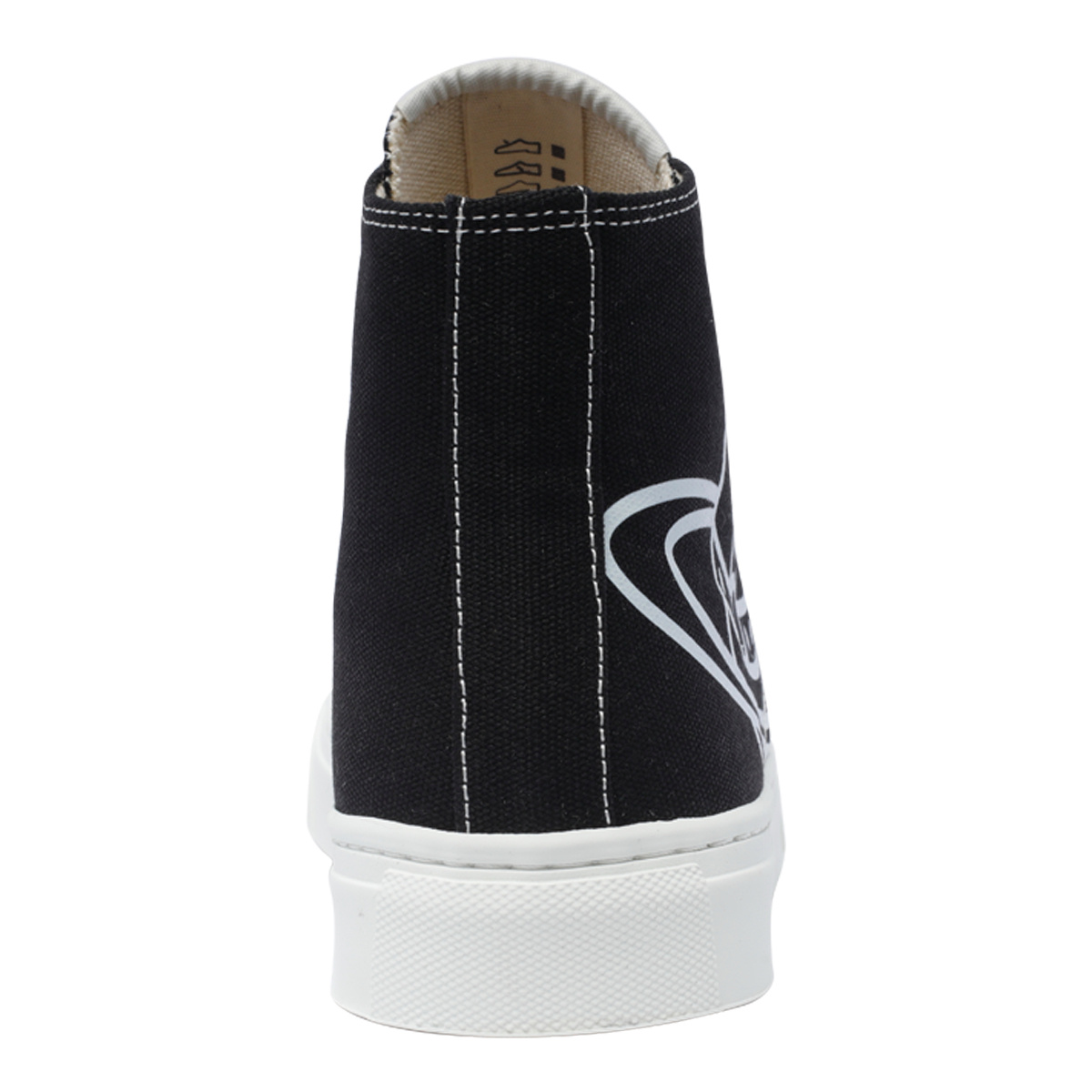 Vivienne Westwood High Top Canvas Plimsoll Cotton Black 3-36 Women In Black