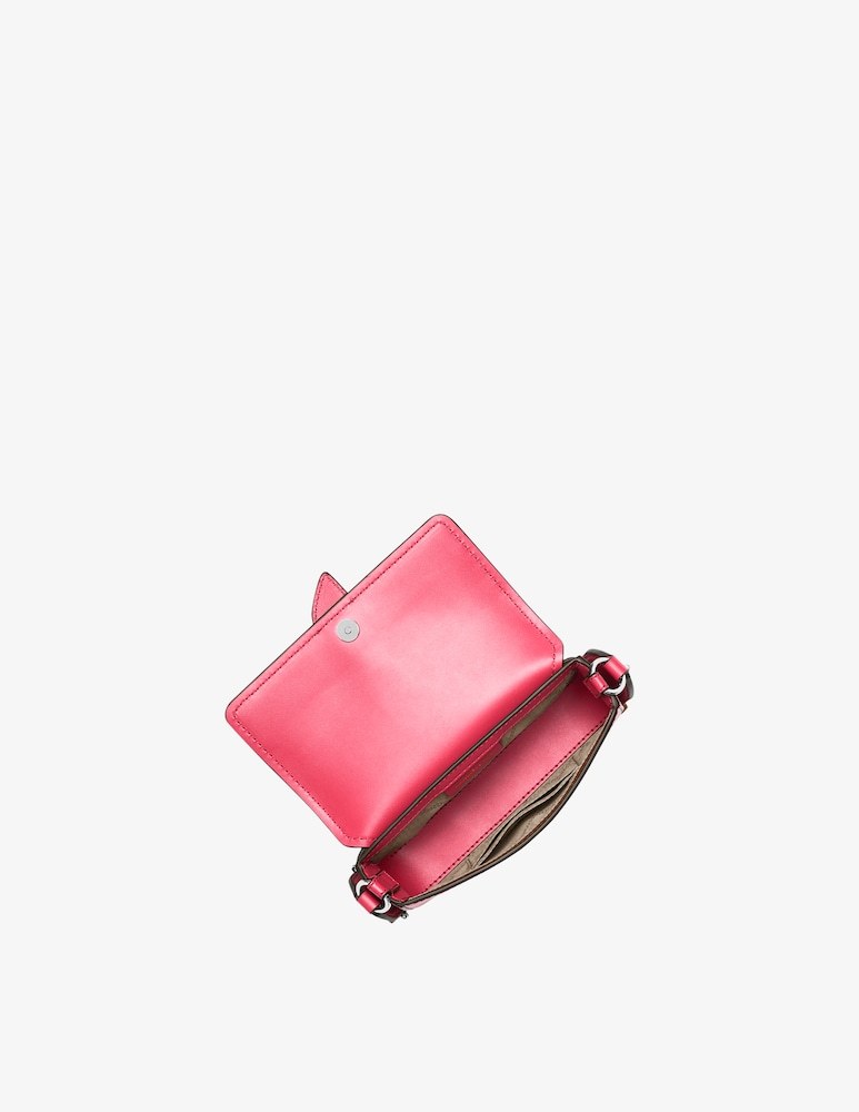 Michael Kors Greenwich Foldover Shoulder Bag In Red