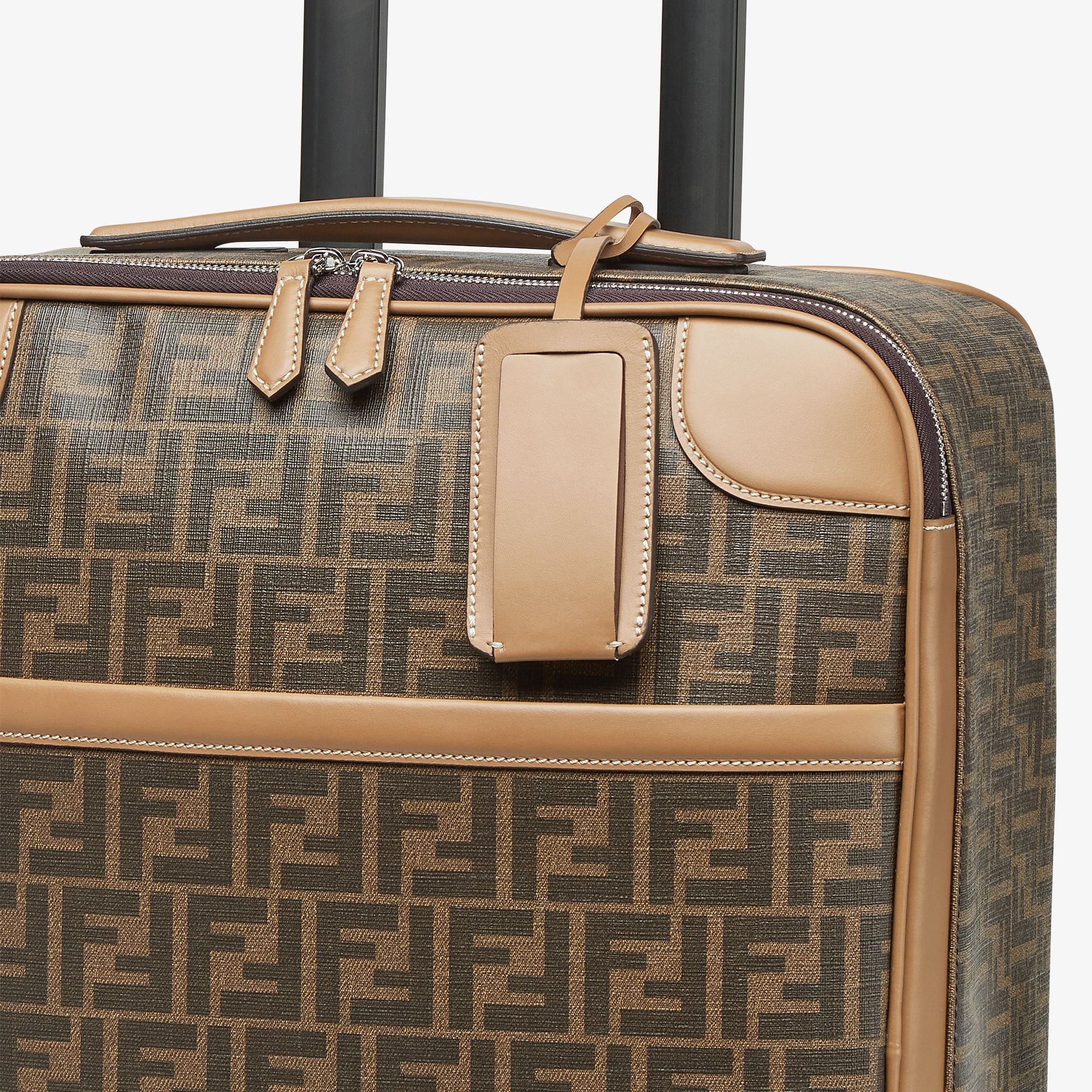 Fendi Ff Print Small Suitcase In Green