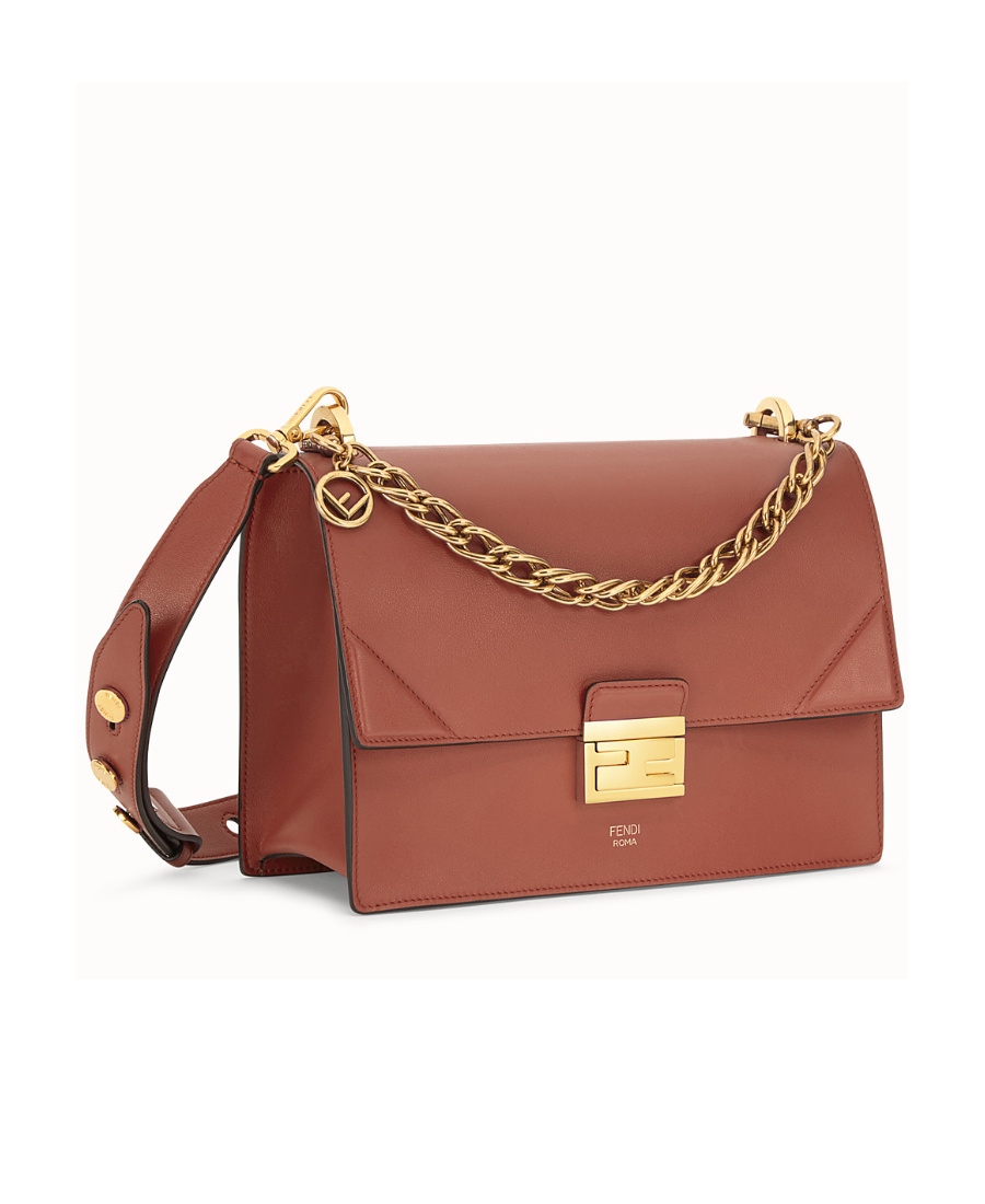 Fendi Kan U Shoulder Bag In Brown
