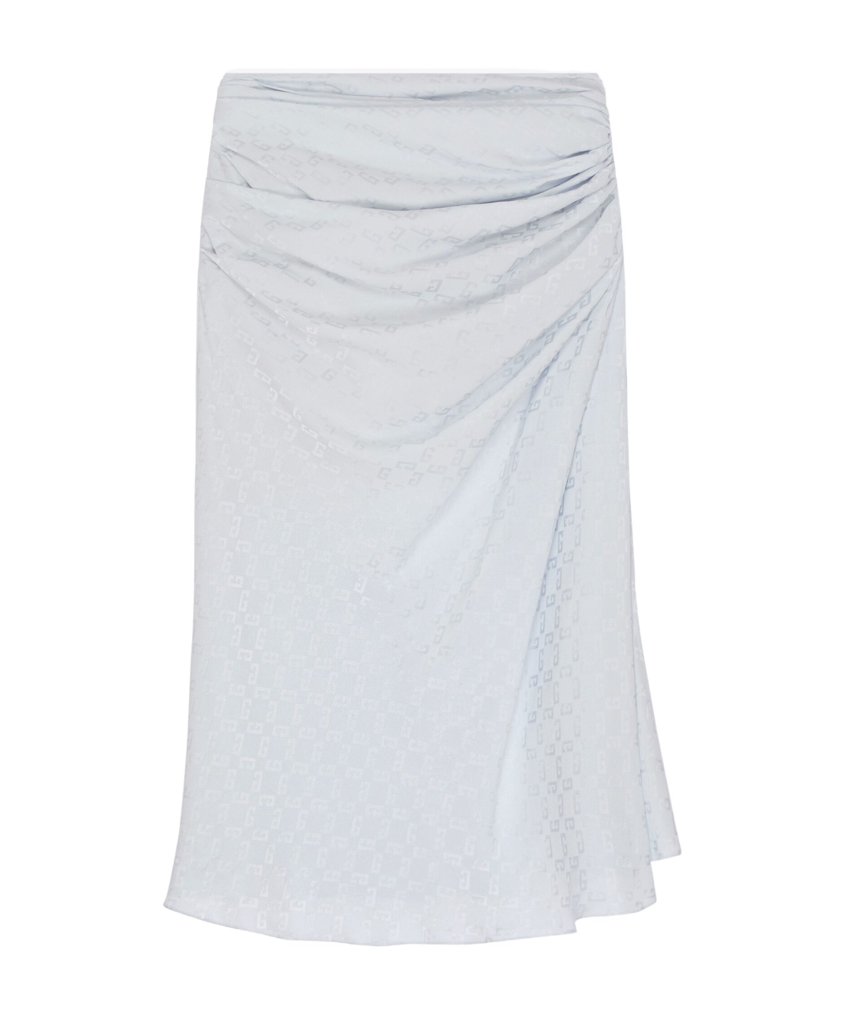 Givenchy Letter Jacquard Skirt In Light Blue