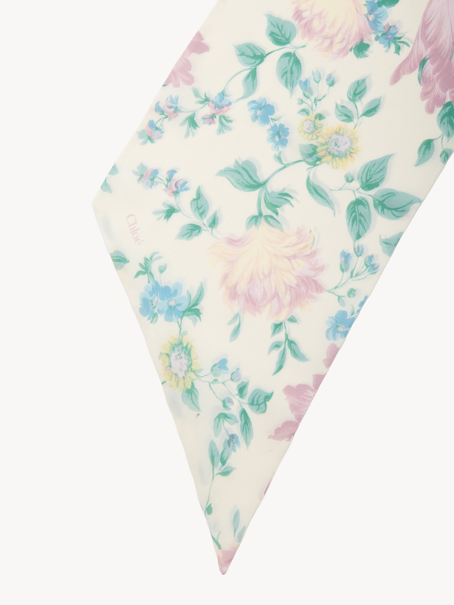 CHLOÉ PEONIES BANDEAU SCARF