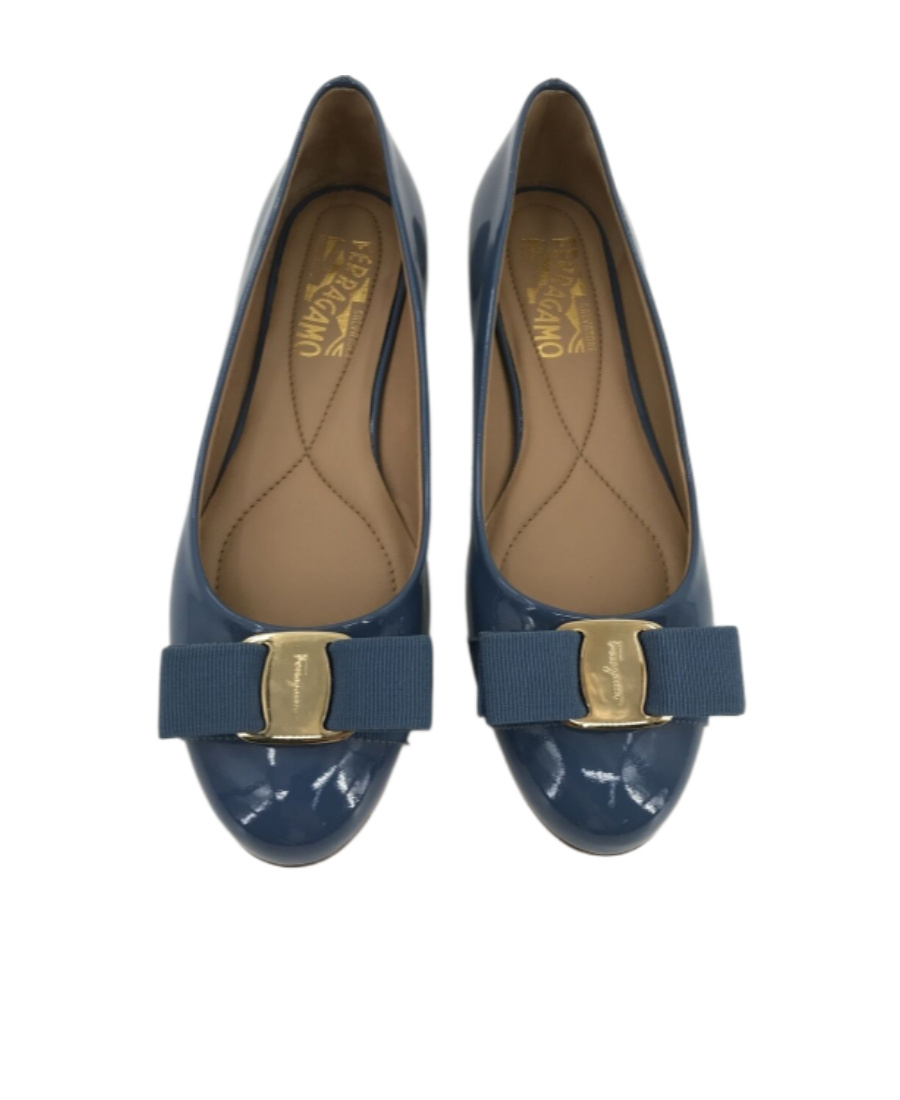 Ferragamo Logo Details Ballet Shoes In Multicolor