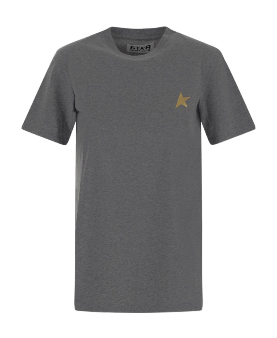 Golden Goose Logo-print T-shirt In Gray