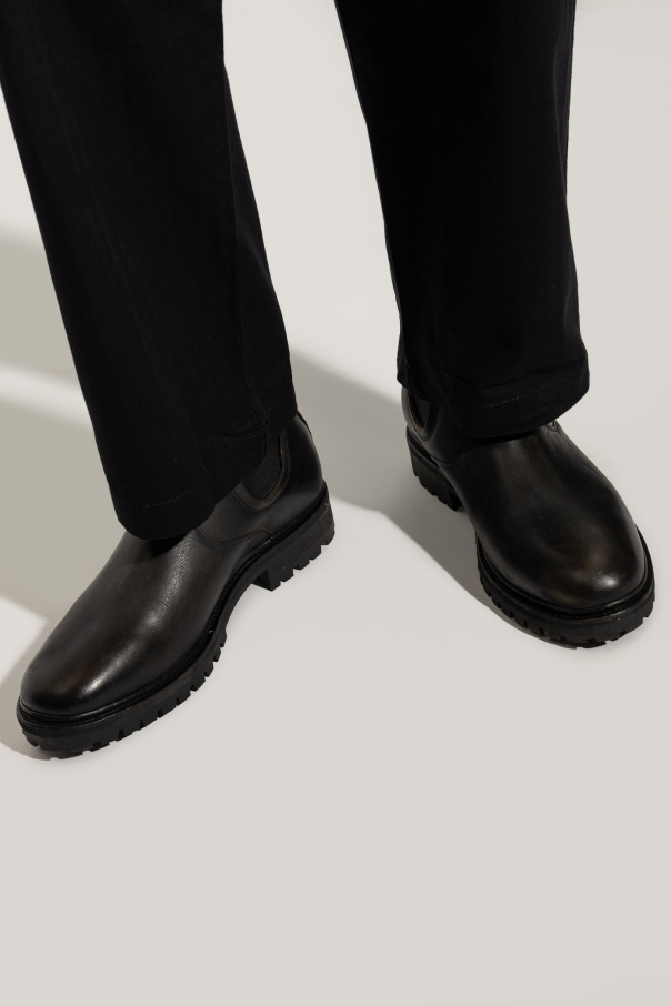 Allsaints Toby Leather Chelsea Boots In Black