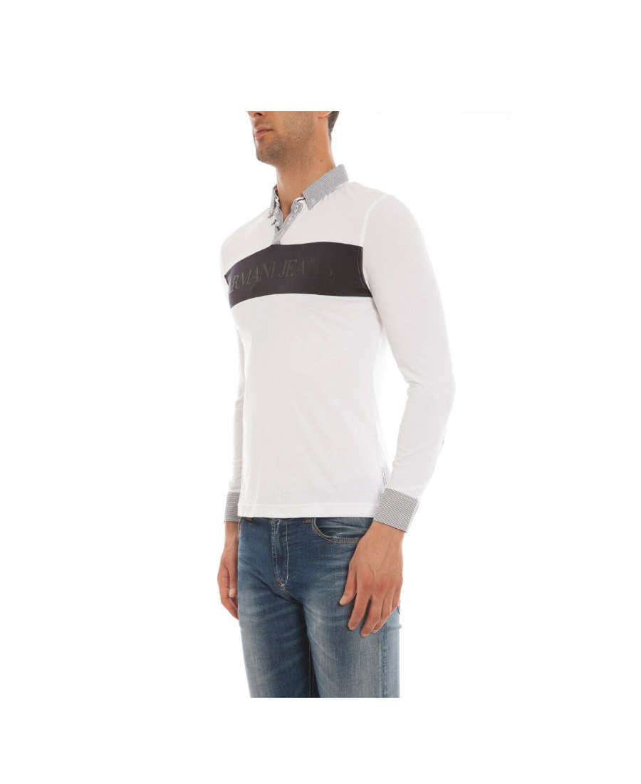 ARMANI JEANS LOGO DETAILS POLO SHIRT