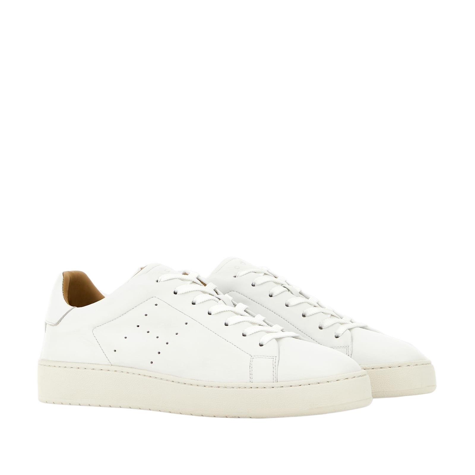 Hogan Round Toe Sneakers In White