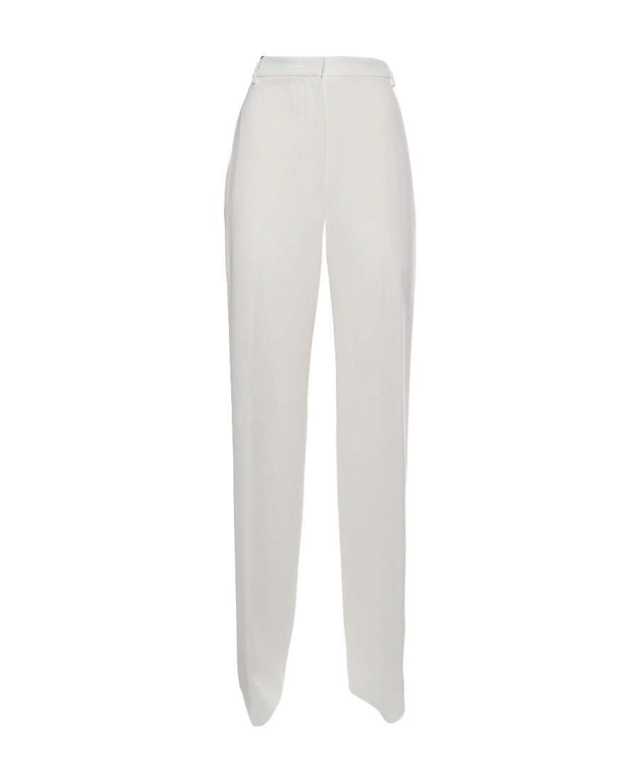 Max Mara Straight Slacks In White