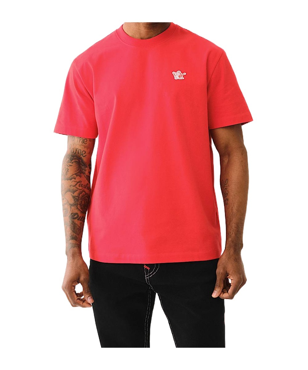 True Religion Mini Buddha Horseshoe Tee In Red
