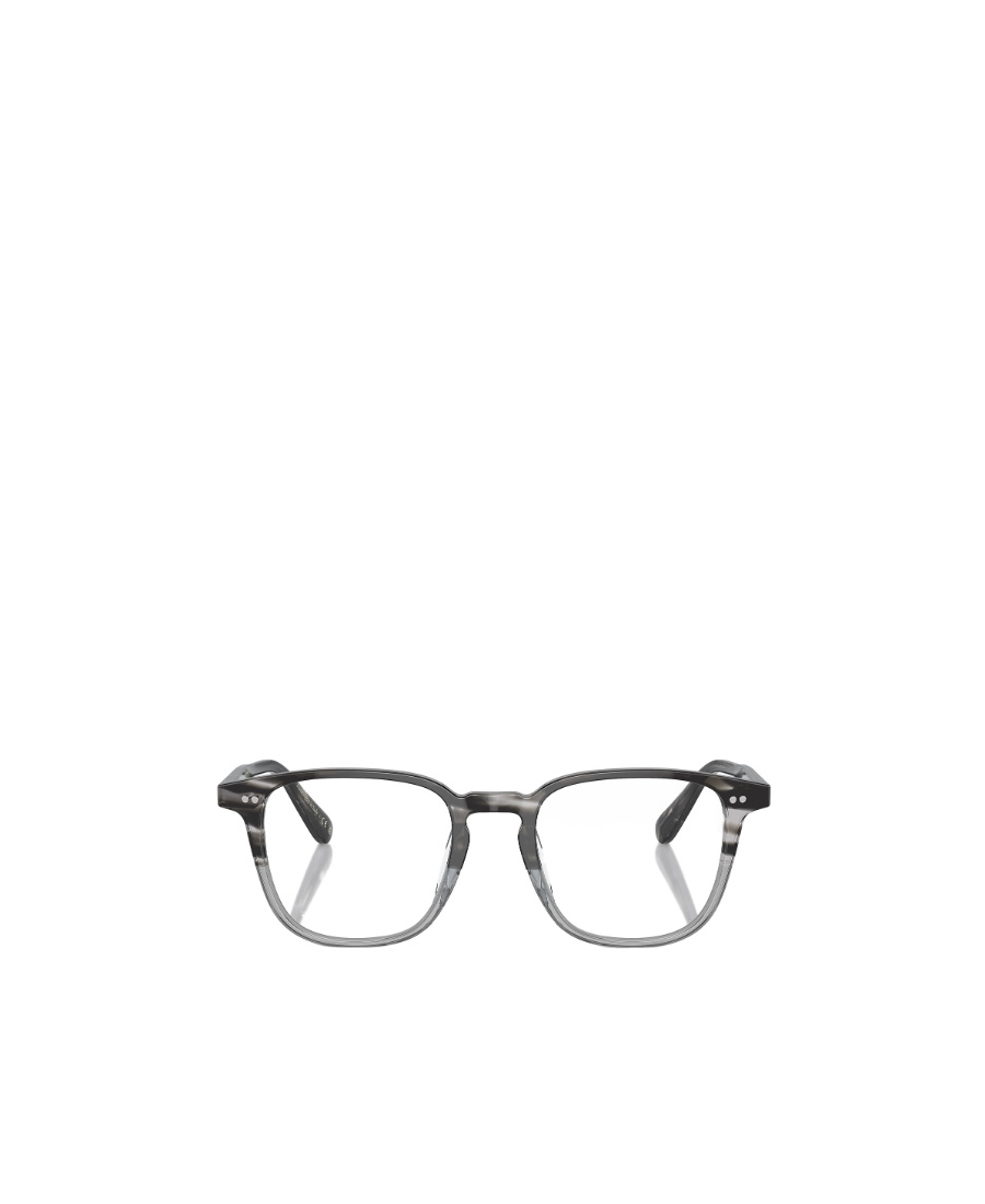 Oliver Peoples Geometric Frame Flat Mirror In Gray