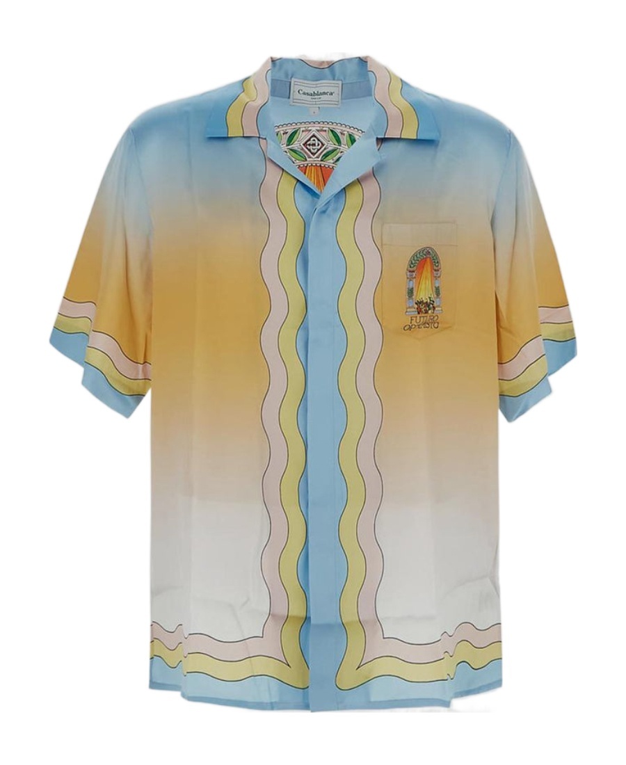 Casablanca La Danse Printed Short-sleeved Shirt In Nude