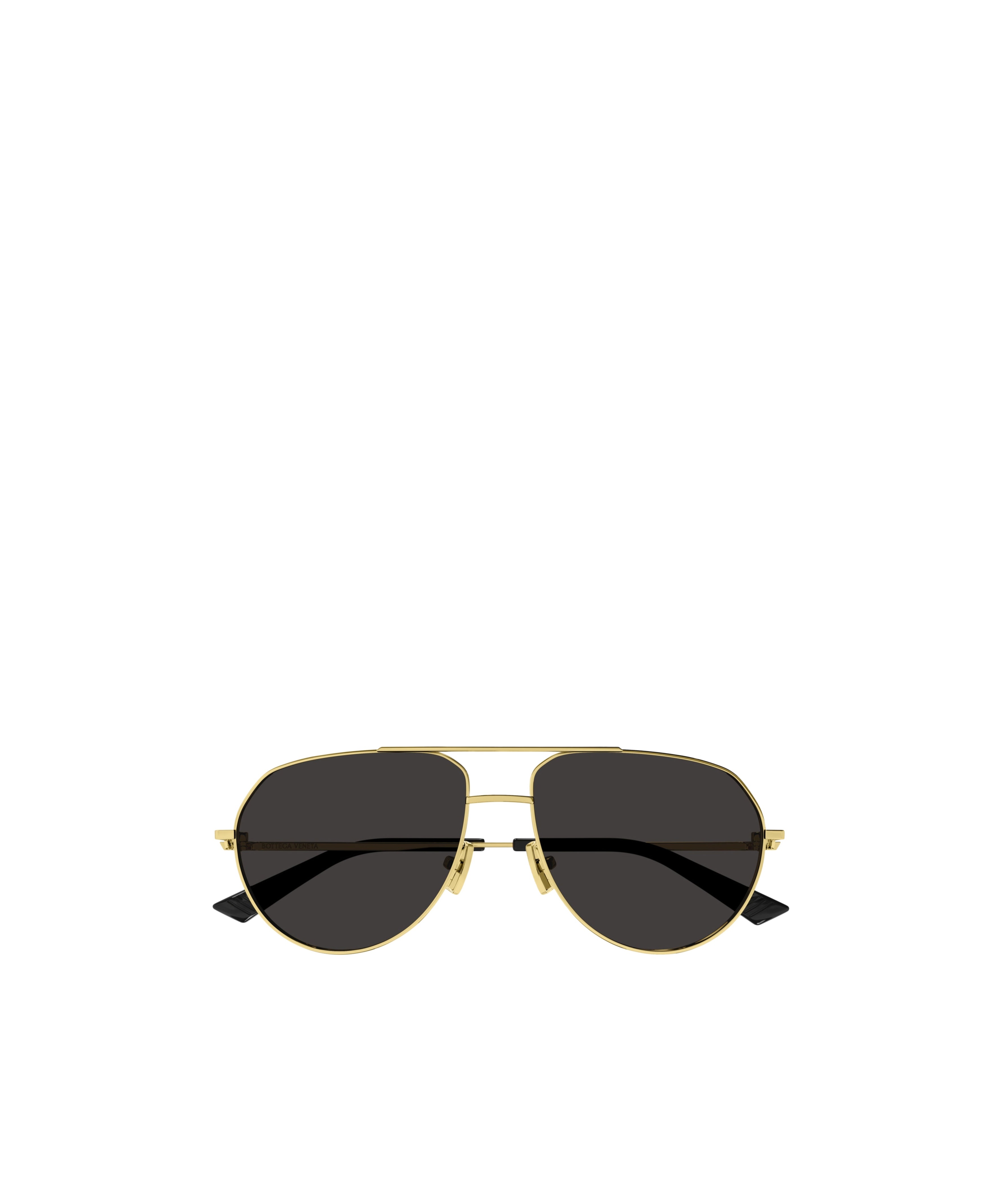 Bottega Veneta Metal Frame Sunglasses In Black