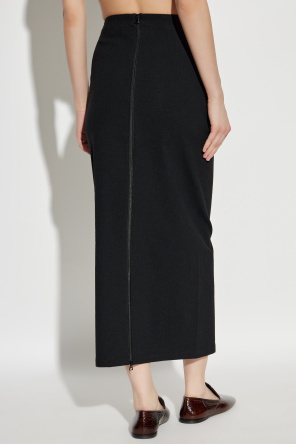 Issey Miyake Like Torso Like Shirt Maxi Skirt In Black