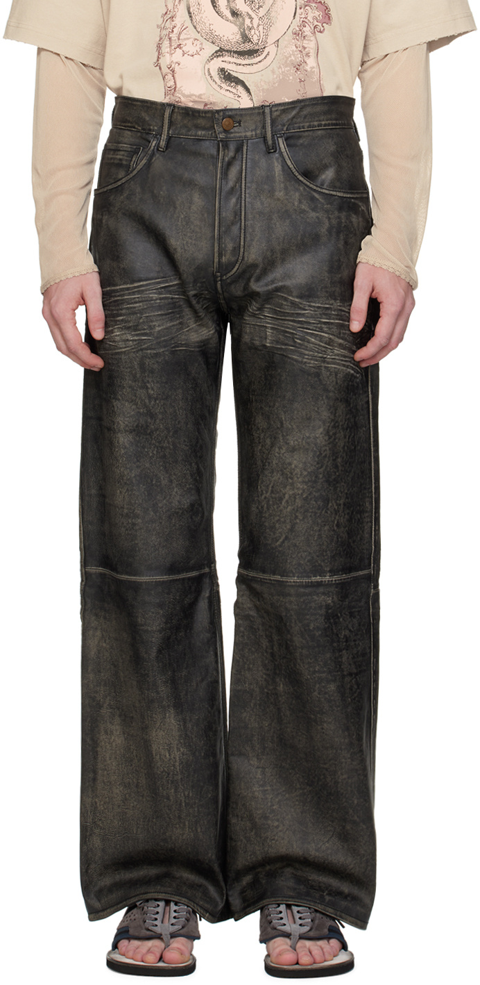 Acne Studios Belt-loop Casual Pants In Black