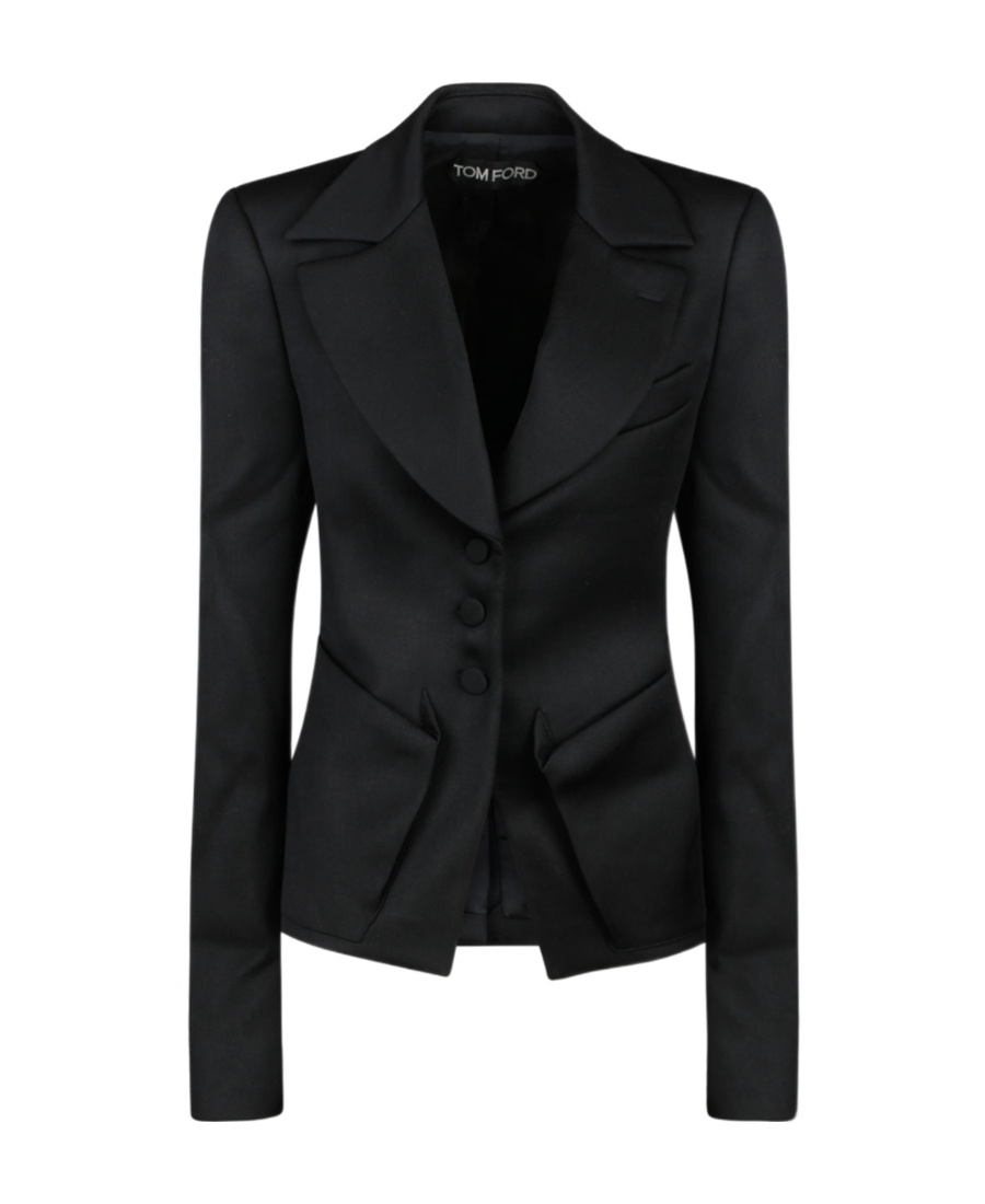 Tom Ford Tailored Single-breasted Blazer In Black