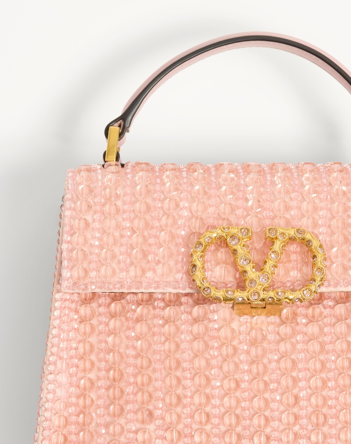 Valentino Mini Vsling Shoulder Bag In Pink