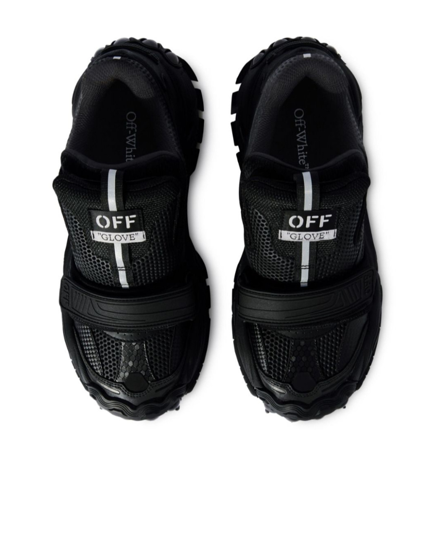 Shop Off-white Panelled Chunky Sneakers In Black