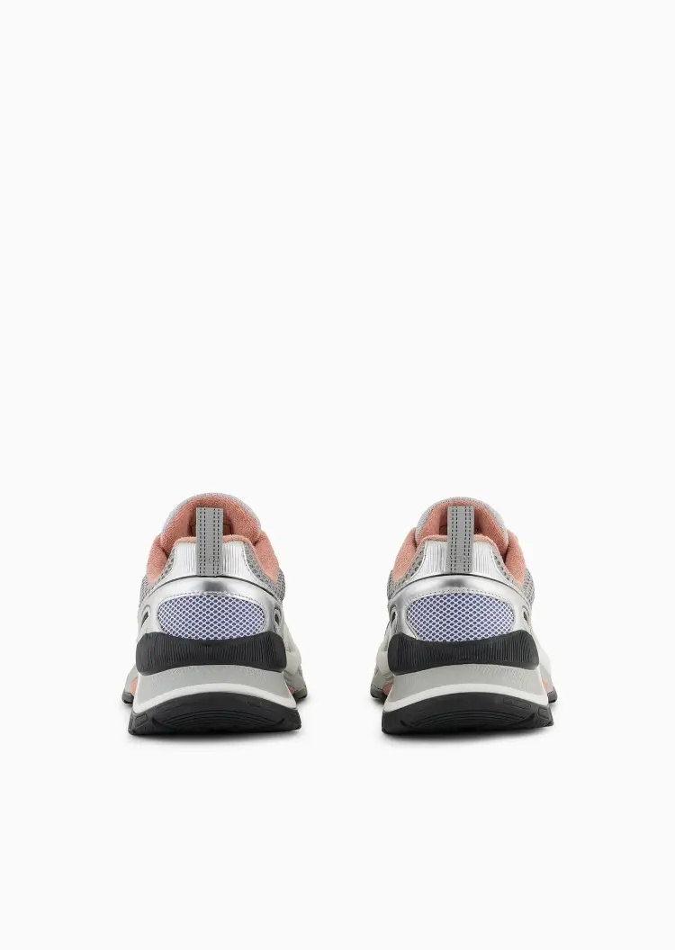Emporio Armani Lace-up Sneakers In Multi
