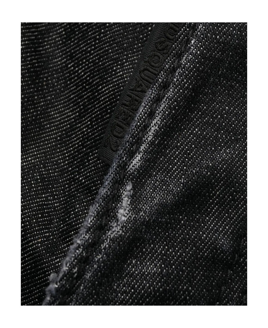 Dsquared2 Slim-cut Straight-leg Jeans In Black