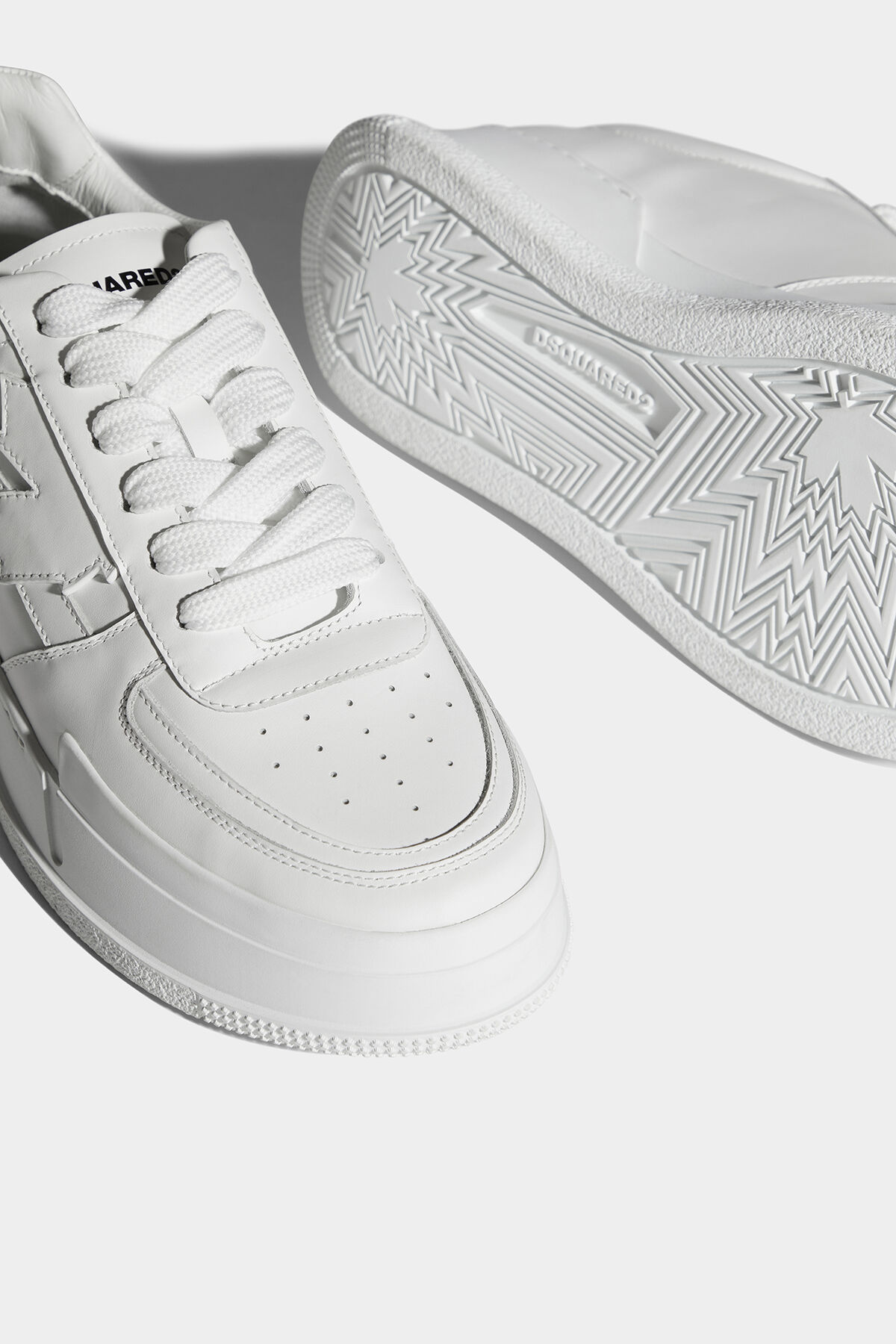 Dsquared2 Logo-print Lace-up Sneakers In White